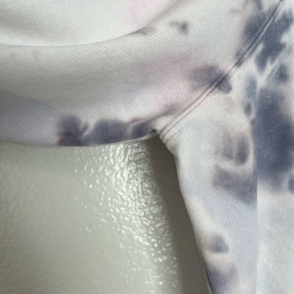 Maurices - Purple Blue Tie Dye Crew Neck Long Sleeve White Sweatshirt - 2X - Picture 4 of 13